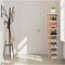 Corner Shoe Storage Organizer with 8 Tiers Vertical Narrow Shoe Rack for Small Space